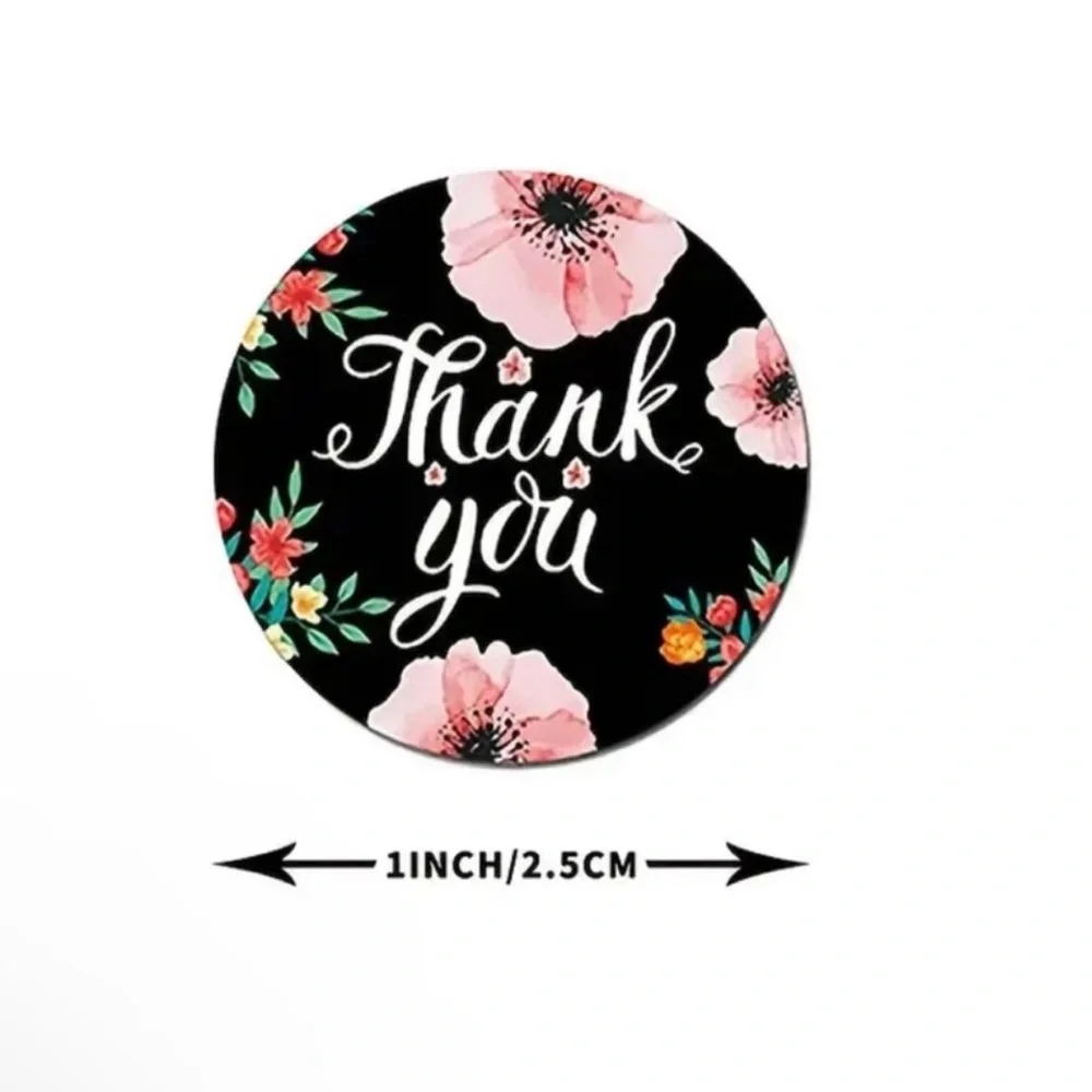 Roll of 500 Thank You Stickers For Packages